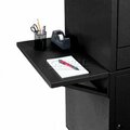 Global Industrial Set Of 2 Black Side Shelves For Security Audio Visual Cart, 2PK 241863BK